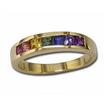 14KY Rainbow Sapphire Ring : R25DMNRSI