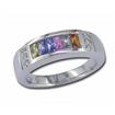 14KW Rainbow Sapphire/Diamond Ring : R42DBRBSWI