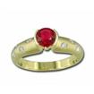 14KY Madagascar Ruby & Diamond Ring : R45RM2I