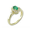 14KY Emerald W/Diamond Ring : R46DEE2I