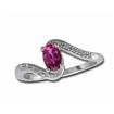 14KW Pink Tourmaline/Diamond Ring : R46DUJH2WI