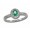 14KY Emerald & Diamond Ring -d' : R48DAAE1I