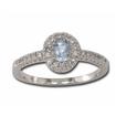14KW Aquamarine & Diamond Ring : R48DAAQ2WI