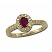14KW Ruby & Diamond Ring : R48DAAR2WI
