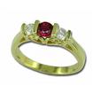 14KY Emerald & Diamond Ring : R4RDFNE2I