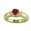 14KY Citrine & Diamond Ring : R50DXNC2C
