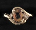 Citrine 14K Gold Ring : R57DDNC2C