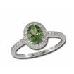 14KW Maine Green Tourmaline/Diamond Ring : R57DSUMTWI
