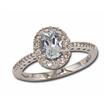 14KW Aquamarine/Diamond Ring : RPF051Q23WI