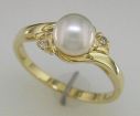 14K Cultured Pearl Ring : R60DHNP1C