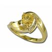 14KY Citrine & Diamond Ring : R60DNKC2I