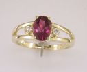14KY Pink Maine Tourmaline/Diamond Ring : R86DRMPI