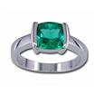 Sterling Silver 8mm Square 1/2bzl Mt St Helens Ring : R891GBNM4S