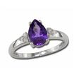 14KY Garnet/Diamond Ring : R96DFG2I