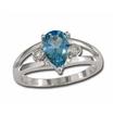 14KW Citrine/Diamond Ring : R96DPC2WI