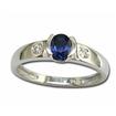 14KY Blue Sapphire/Diamond Ring : RCC025S23CI