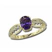 14KW/Y Amethyst/Diamond Ring : RPF048A22AI-D