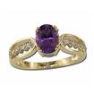 14KY Amethyst/Diamond Ring : RPF048A22CI