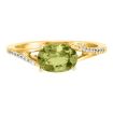 14KW Peridot/Diamond Ring : RPF049T22WI