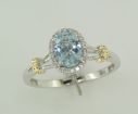 14KW/Y Aquamarine Ring : RPF050Q23AI