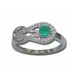 14KW Emerald Dia Ring : RPF058E23WI