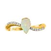 14KY Australian Opal/Diamond Ring : RPF069N12CI