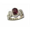 18KW Madagascar Ruby/Diamond Ring : RRMHOV450304QI