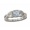 14KW Aquamarine/Diamond Ring : RS016Q2WI