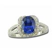 18KW Ceylon Sapphire/Diamond Ring : RSC600236QI