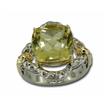 Sterling Silver/14KY Lemon Quartz Ring : RSF028LQXNI
