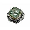 Sterling Silver/14KY Green Quartz Ring : RSF029GQXNI