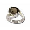 Sterling Silver/14KY Smokey Quartz Ring : RSF030SQXNI