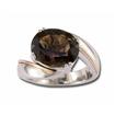 Sterling Silver/14K Rose Smokey Quartz Ring : RSF030SQXYI