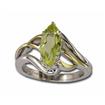 Sterling Silver/14KY Lemon Quartz Ring : RSF033LQXNI