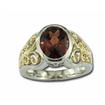 Sterling Silver/14KY Gold Garnet Ring : RSF035GCXNI