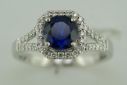 18KW Thai Sapphire/Diamond Ring : RSTRD630133QI