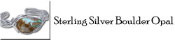 Sterling Silver Boulder Opal