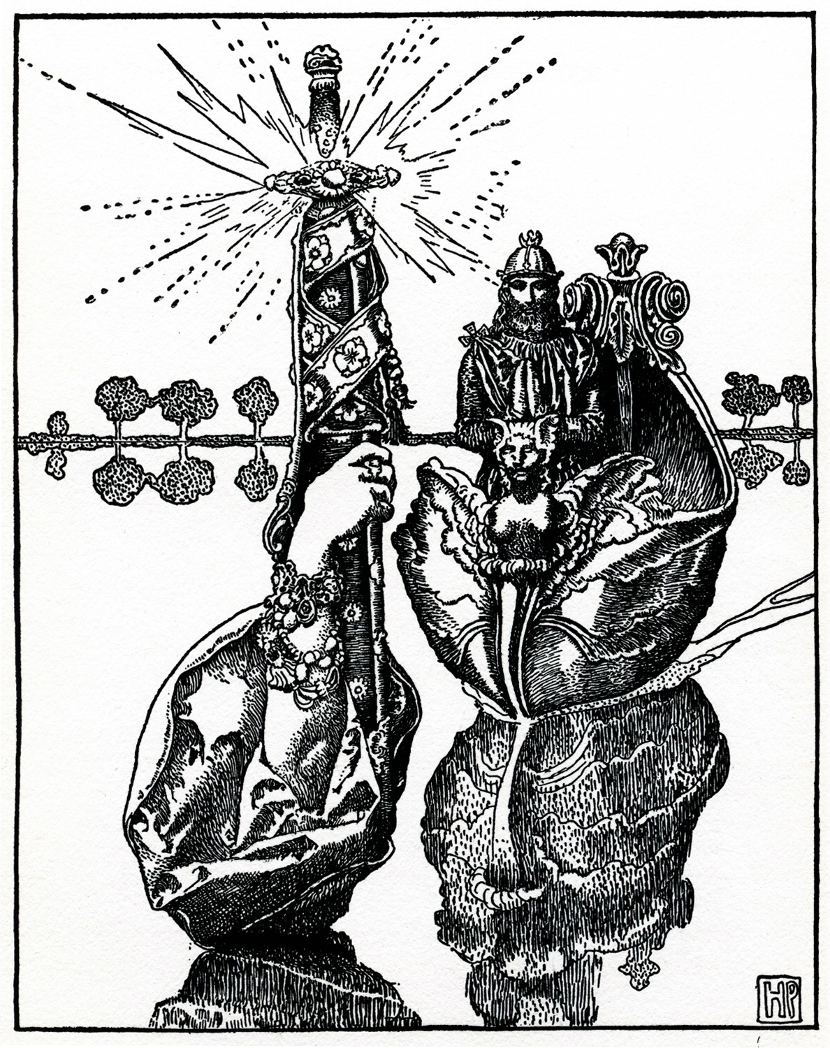 Excalibur the Sword by Howard Pyle